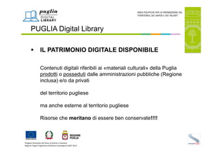 La Digital Library della Regione Puglia - Mauro Bruno
