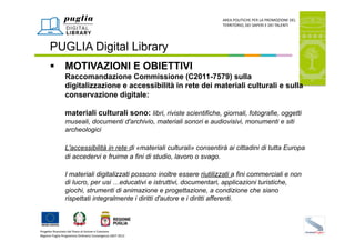 La Digital Library della Regione Puglia - Mauro Bruno