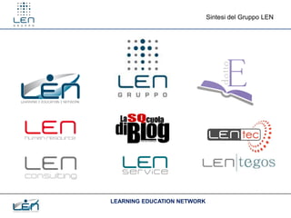 Sintesi del Gruppo LEN




                                           www.gruppolen.it



LEARNING EDUCATION NETWORK
 