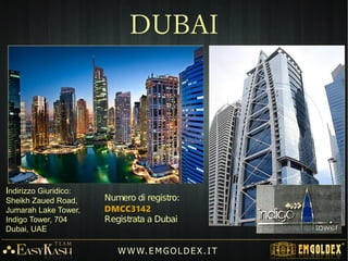 L'azienda On-line Emgoldex, non è un fondo per investimenti, non investe
denaro in progetti di investimenti e non paga percentuali.
La partecipazione al programma di Marketing, non è una condizione
indispensabile per l'acquisto di Oro tramite il negozio On-line Emgoldex.
I Bonus di credito che il cliente riceve si utilizzano esclusivamente per
acquistare Oro.
W W W. E M GO LD E X. I T
Cosa deve sapere un cliente
 