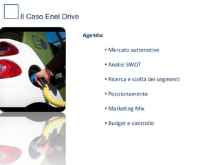 Il Caso Enel DriveAgenda:Mercato automotive