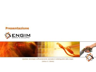 Engim - Presentazione aziendale 2013