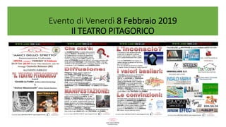 Evento di Venerdì 8 Febbraio 2019
Il TEATRO PITAGORICO
 