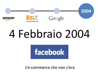 2004




4 Febbraio 2004

  L’e-commerce che non c’era
 
