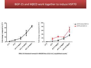 BGP-15 and MβCD work together to induce HSP70




                                                                                     HSP70 without BGP-15
                                                                                     HSP70 with BGP-15




   Effect of cholesterol removal in HEK293 lines (Crul et al, unpublished results)
 