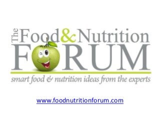 www.foodnutritionforum.com 
 