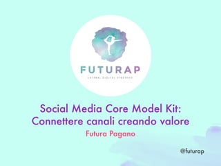 #ccome16 @futurap@futurap
Futura Pagano
Social Media Core Model Kit:
Connettere canali creando valore
 