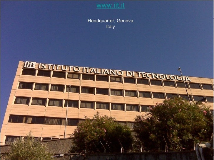 Istituto Italiano di Tecnologia and Technology Transfer Istituto Italiano di Tecnologia and Technology Transfer