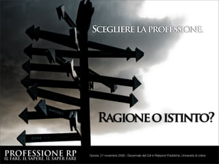 Professione RP. L'essere, il fare, il sapere, il saper fare