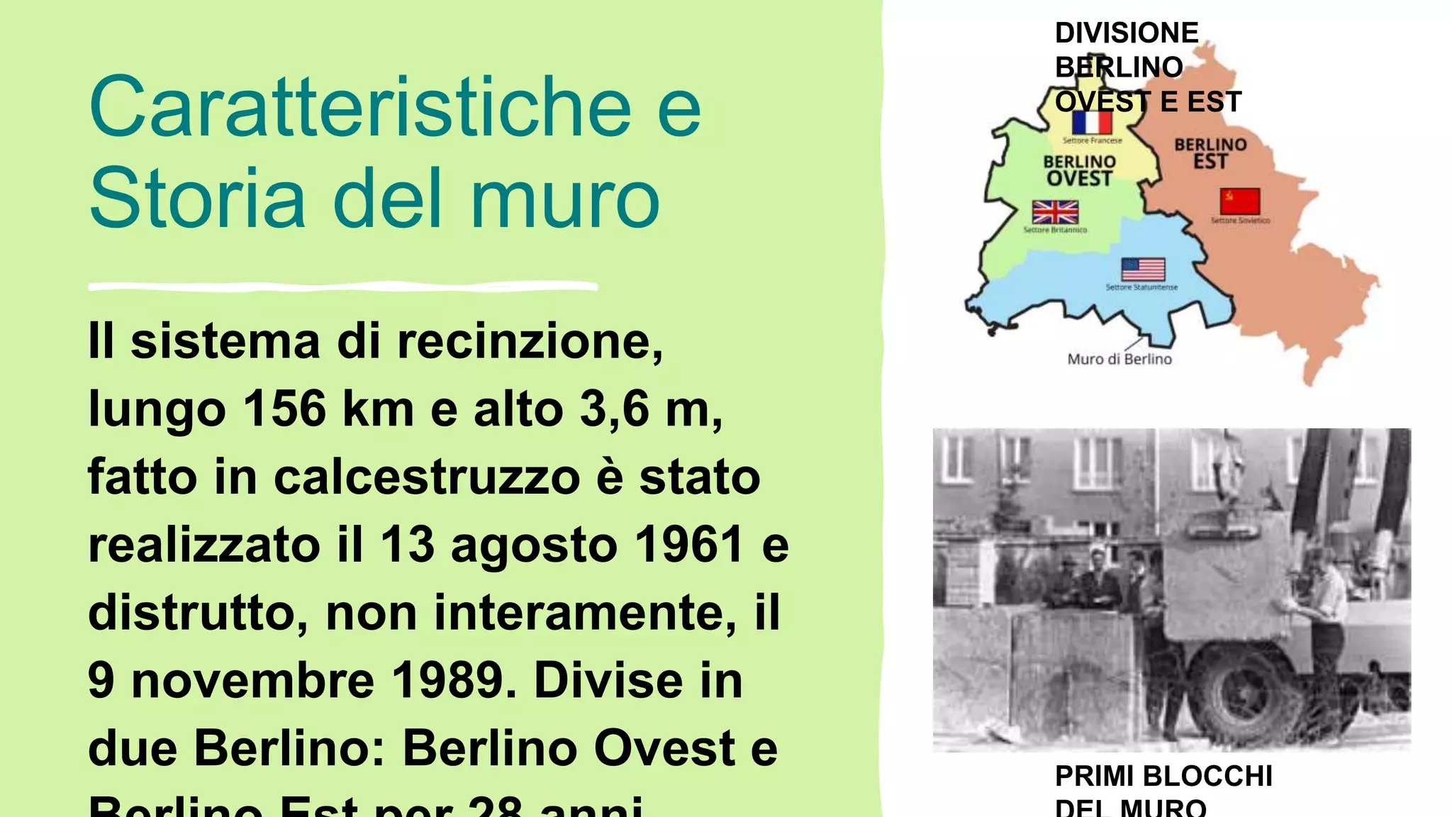 mappa del muro di berlino