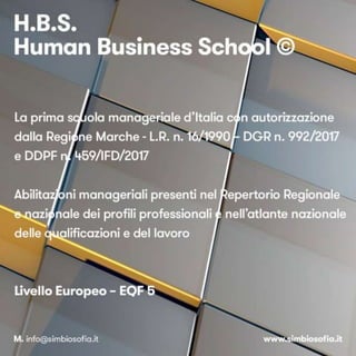 H.B.S. - HUMAN BUSINESS SCHOOL ©️