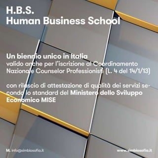 H.B.S. - HUMAN BUSINESS SCHOOL ©️