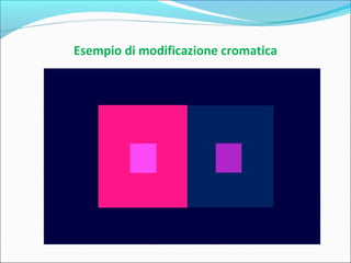 Esempio di modificazione cromatica
 
