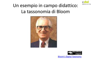 Un esempio in campo didattico:
La tassonomia di Bloom
Bloom's Digital Taxonomy
 