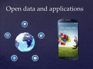 Open data and applications
 
