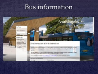 Bus information
 