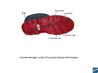 Incisione dei loghi, scritte, CE e quanto indicato nell’immagine
 