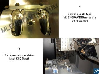 3

                            Solo in questa fase
                         ML ENGRAVING necessita
                               dello stampo




          4

Incisione con macchine
    laser CNC 5 assi
 
