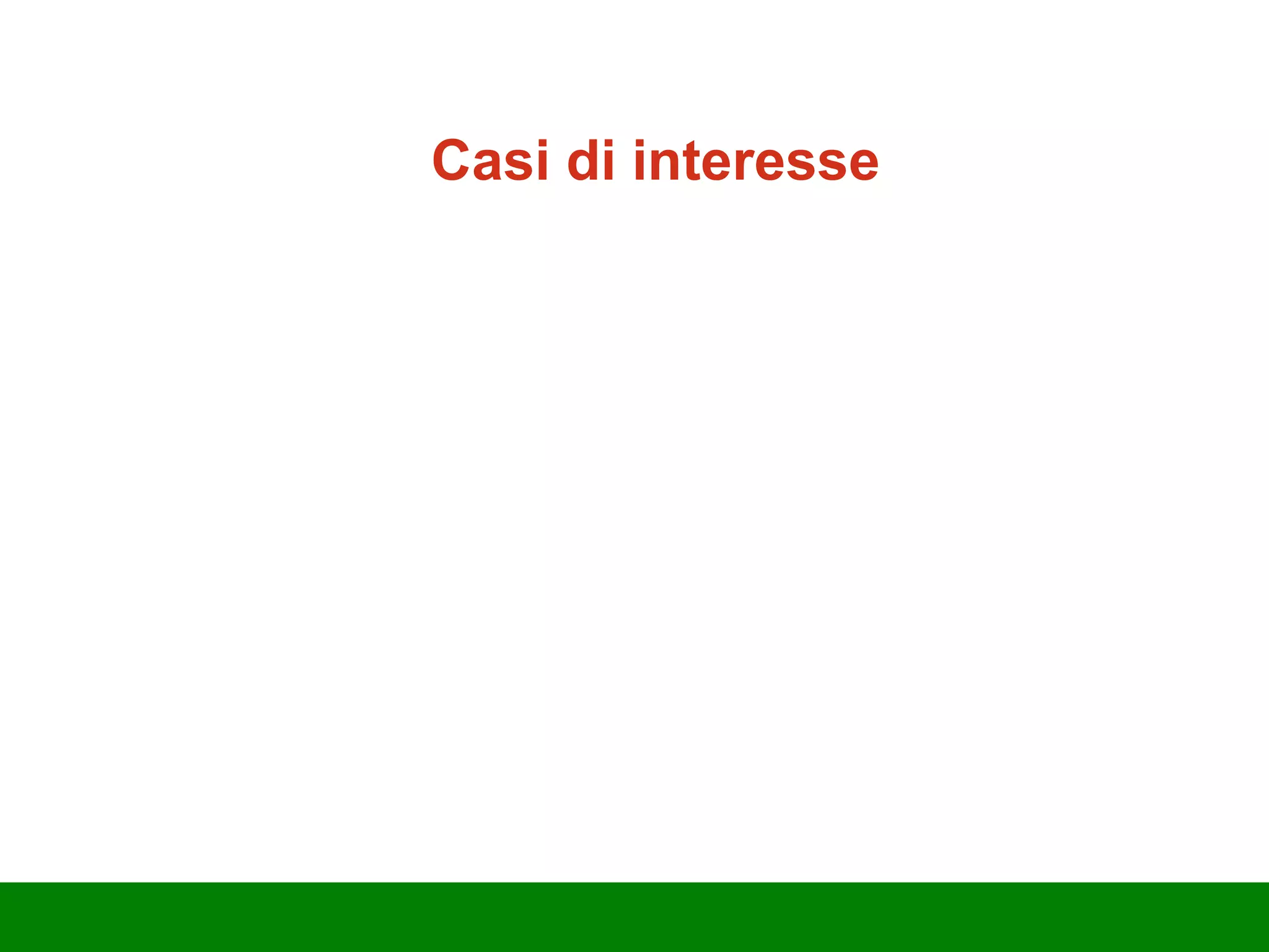 Casi di interesse 