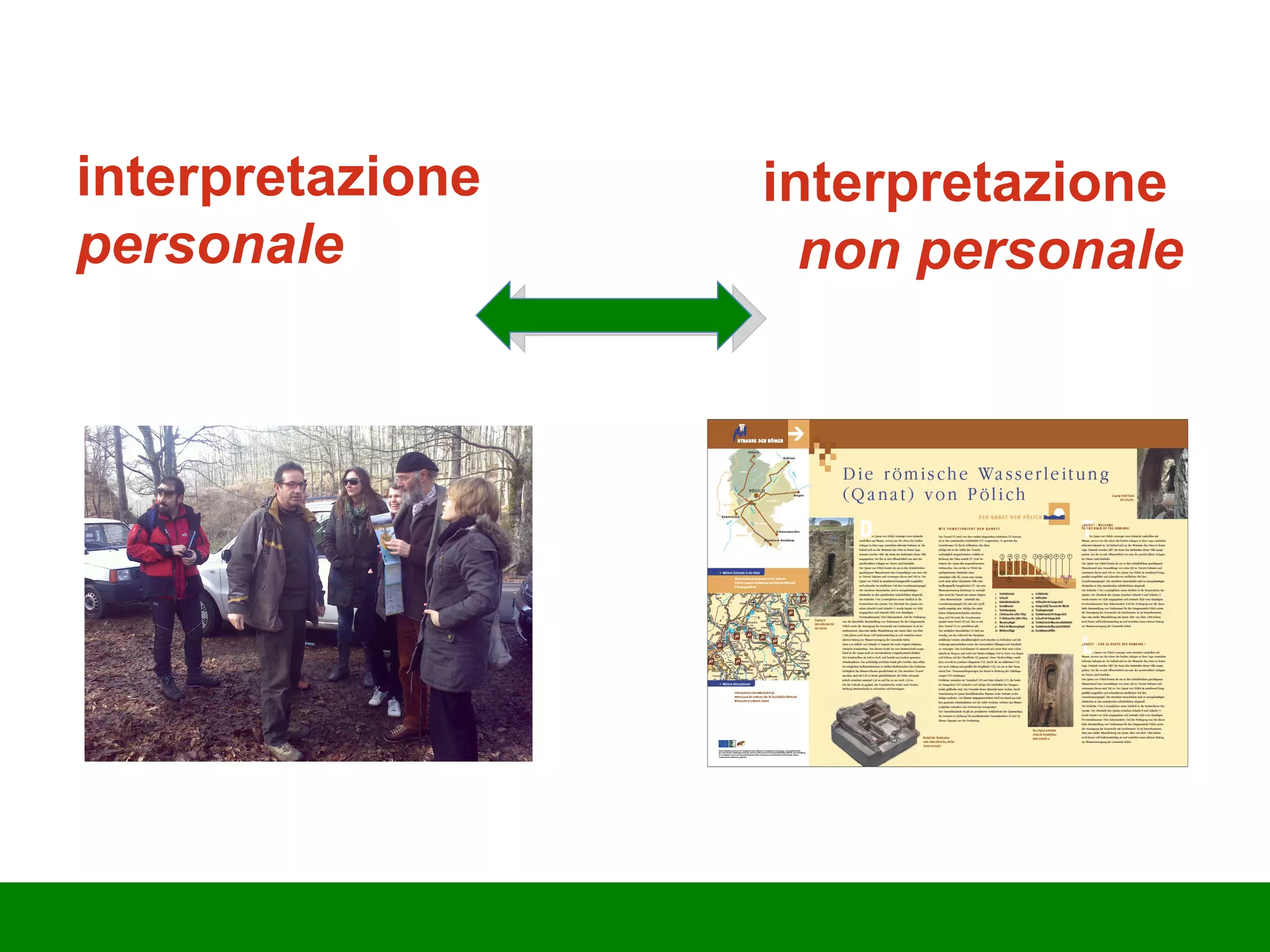 interpretazione  personale interpretazione  non personale 