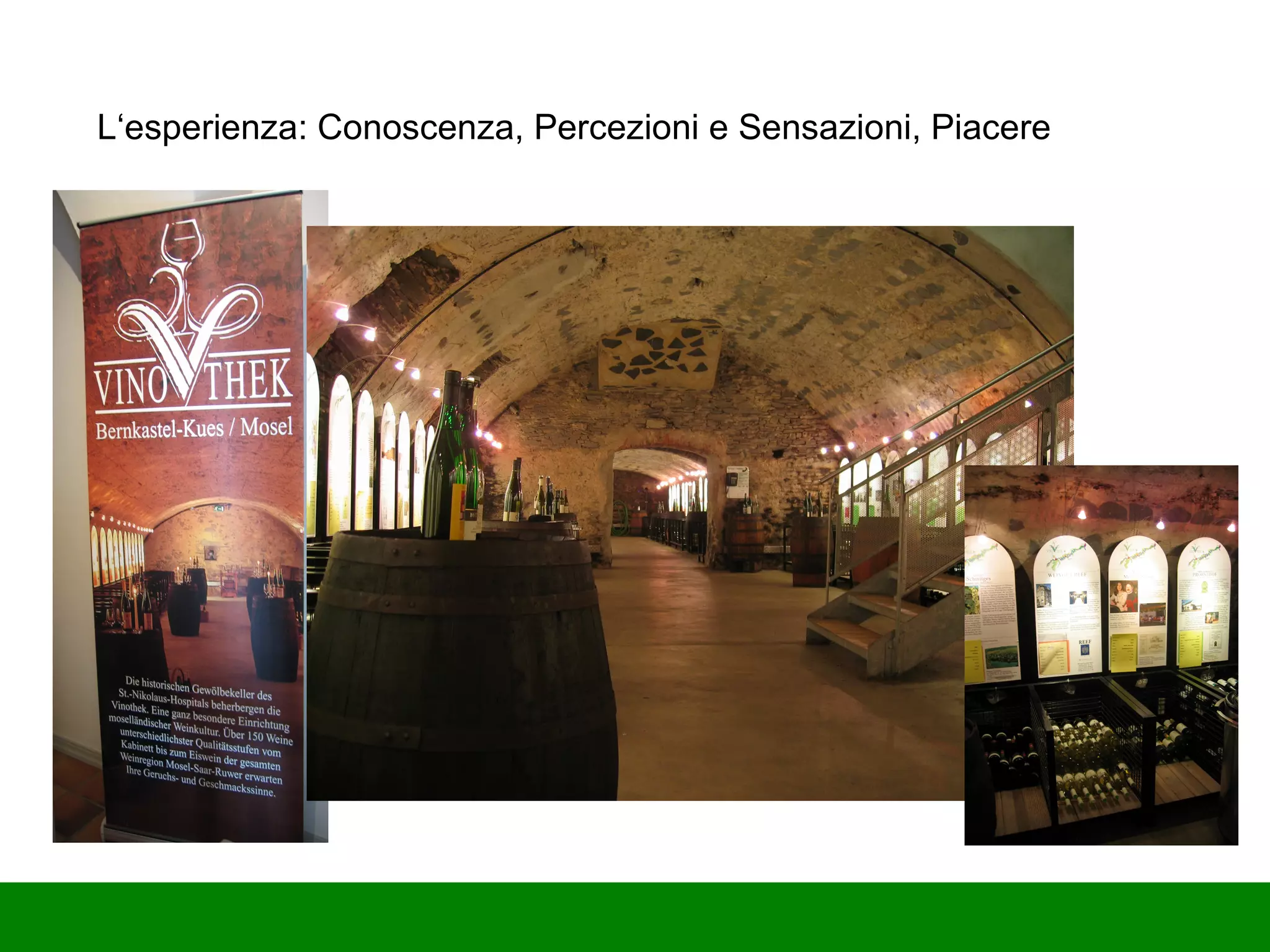 L‘esperienza: Conoscenza, Percezioni e Sensazioni, Piacere 