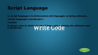 Presentazione JavaScript | PPT
