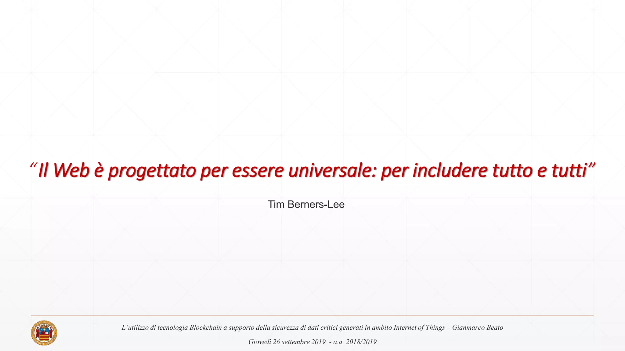 Presentazione Tesi di Laurea Triennale | PDF
