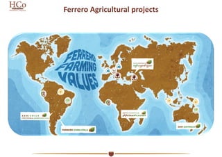 Ferrero Agricultural projects
 