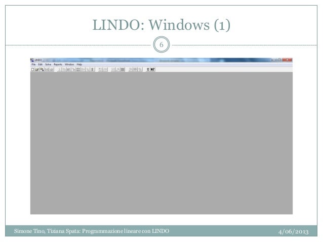 LINDO: Optimization Software