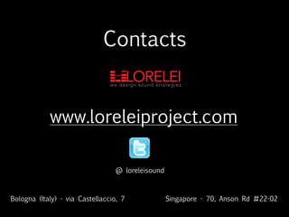Lorelei - Acoustic&Sound design agency