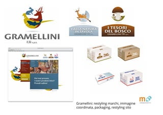 http://www.gramellini.it
Gramellini Fratelli s.p.a.
Gramellini: restyling marchi, immagine
coordinata, packaging, restyling sito
 