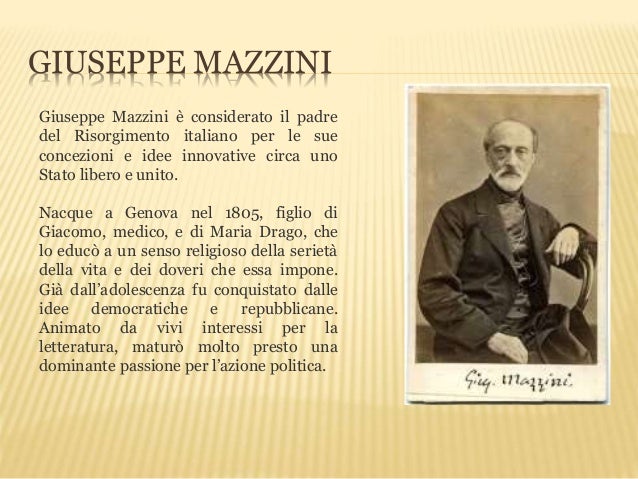 Giuseppe Mazzini e il suo pensiero politico