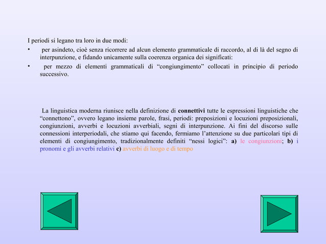 Presentazione nessi logici | PPT