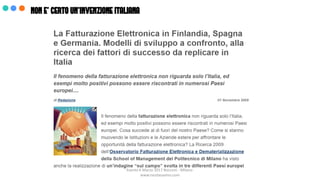 NON E’ CERTO UN’INVENZIONE ITALIANA
Evento 6 Marzo 2017 Bocconi - Milano-
www.nicolasavino.com
 