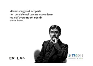 «Il vero viaggio di scoperta
non consiste nel cercare nuove terre,
ma nell’avere nuovi occhi»
Marcel Proust