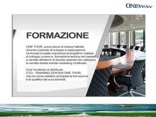 Presentazione one thor in pdf