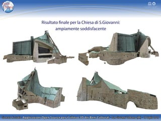 Risultato finale per la Chiesa di S.Giovanni:
ampiamente soddisfacente
 