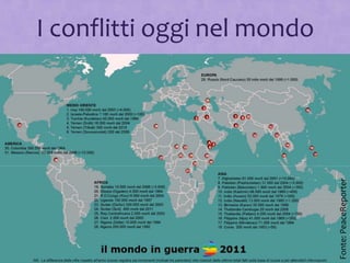 I conflitti oggi nel mondo




                             Fonte: PeaceReporter
 