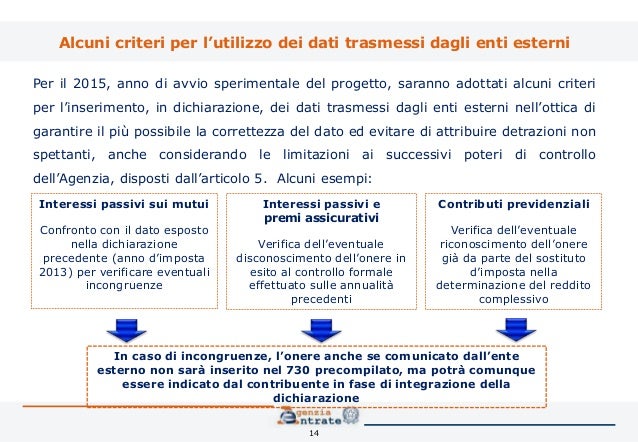 La dichiarazione precompilata linnovazione del modello fiscale… Attestazione interessi passivi mutuo