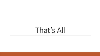 That’s All
 