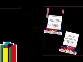 AREA STAMPA
FLYER
Per aumentare la copertura della campagna
offline sono andato ad ideare anche un flyer
da distribuire nel locali pubblici.
DavidLachapelle
SWITCHONCOLOURS
12-06
24-06
2014
PROMOD
ViaV.Monti92
mostra a cura di
Per la prima volta a Milanouna grande mostra fotografica
dedicata all’artista David LaChapelle.
La mostra viene propostaquale incentivo alla cultura,
un modo di veicolare la comunicazioneattraverso l’immagine.
Frames intrappolatinella macchina fotografica dell’artista,
che rimangono nella storia.
La mostra verrˆ inaugurata al pubblico
gioved“ 12 giugnocon ospite dÕeccezione
la fashion blogger Chiara Ferragni
e sarˆ visibile fino al 24 di giugno
nei giorni feriali e festivi dalle 10 alle 13
e dalle 15 alle 22.
 