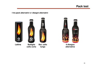 49
I tre pack alternativi e i disegni alternativi
Lattina Bottiglia
collo corto
Bot. collo
lungo
Il disegno
alternativo
Pa...