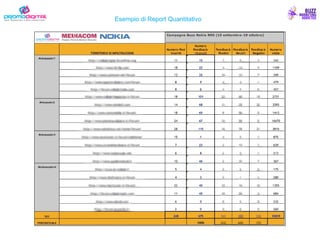 Esempio di Report Quantitativo 