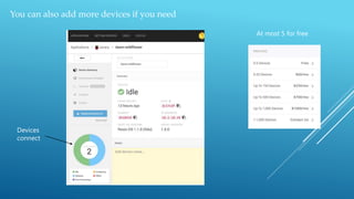 You can also add more devices if you need
Devices
connect
At most 5 for free
 