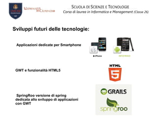 Integrazione con framework di test Junit PRESENTATION TIER 