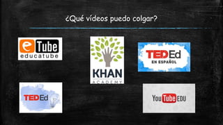 ¿Qué vídeos puedo colgar?
 