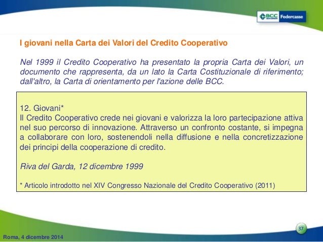 Presentazione Roma 3 Il Credito Cooperativo E Le Piccole