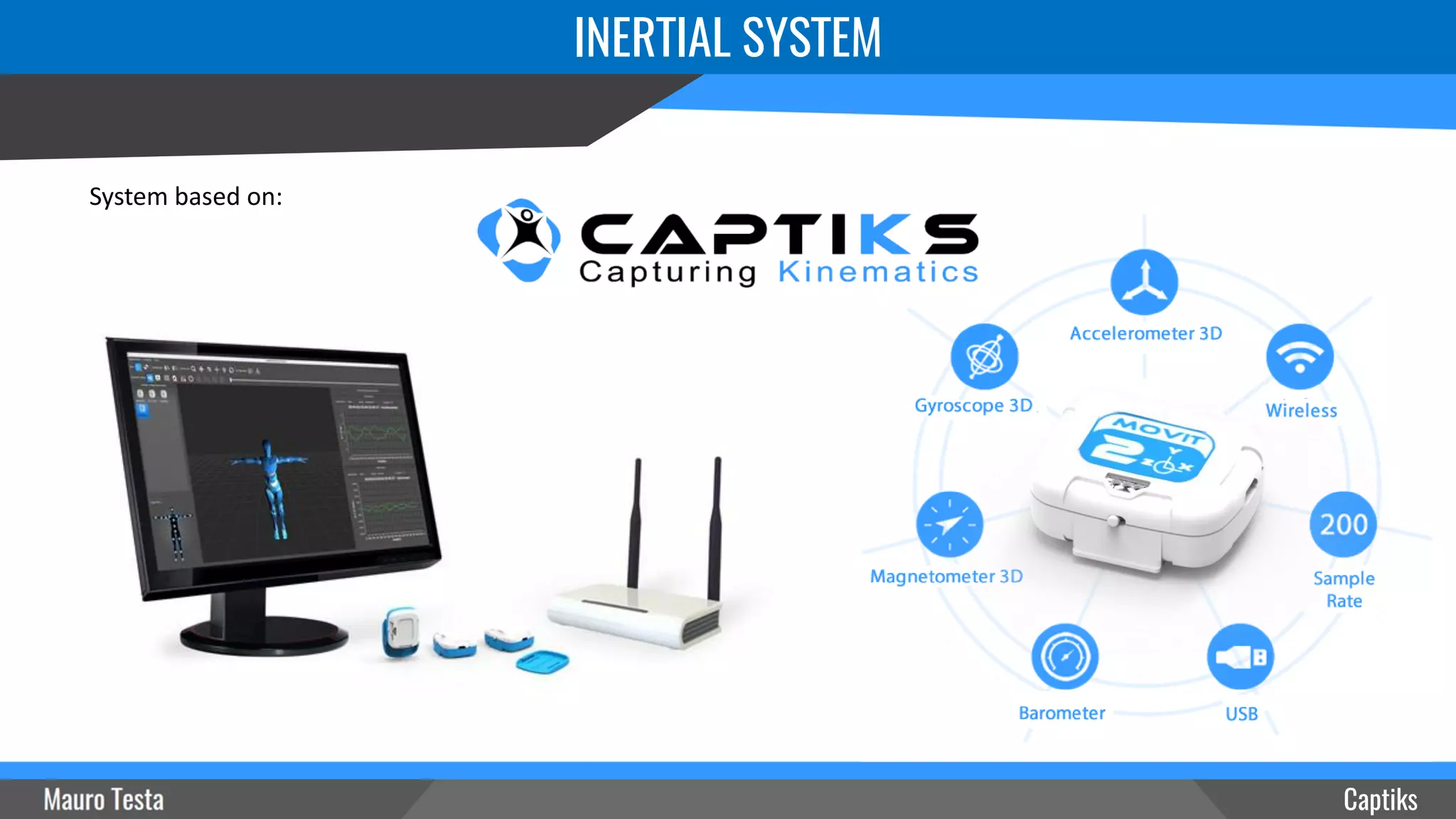 INERTIAL SYSTEM
Captiks
System based on:
 