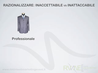 RAZIONALIZZARE: INACCETTABILE VS INATTACCABILE




    Professionale
 