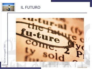 18
MarcelloFesteggiante-2015
7 dicembre 2016
IL FUTURO
 